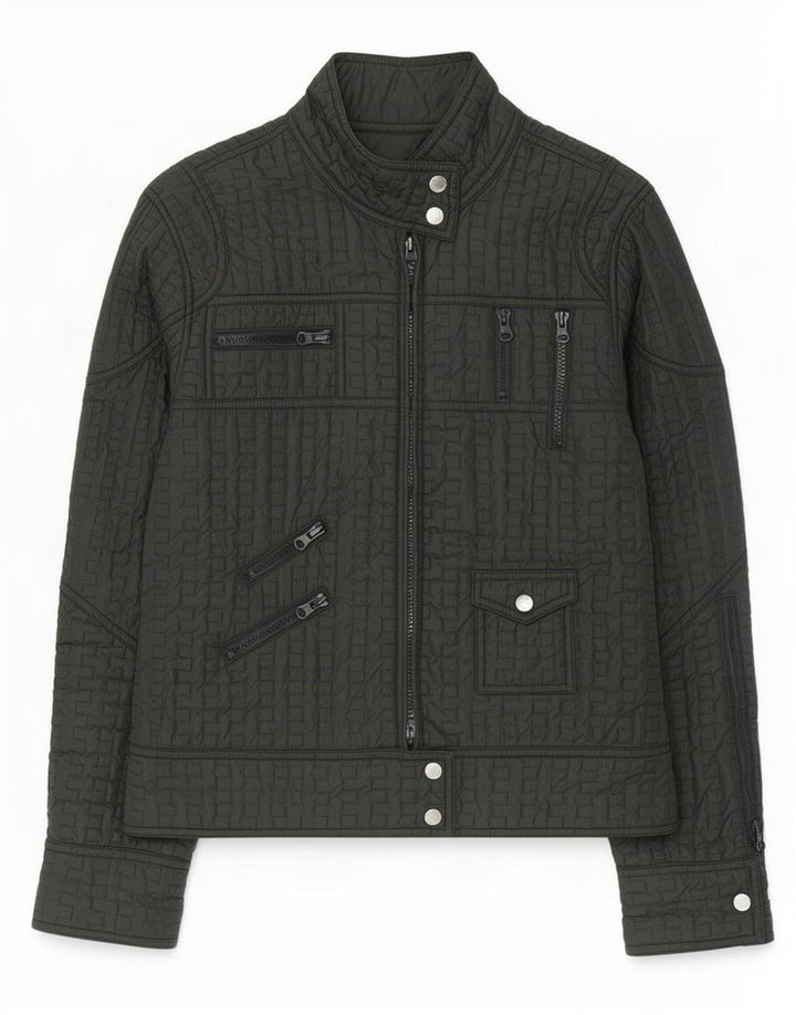 Les Copains Damen Steppjacke IT 42 Mittelschwarzes Polyester