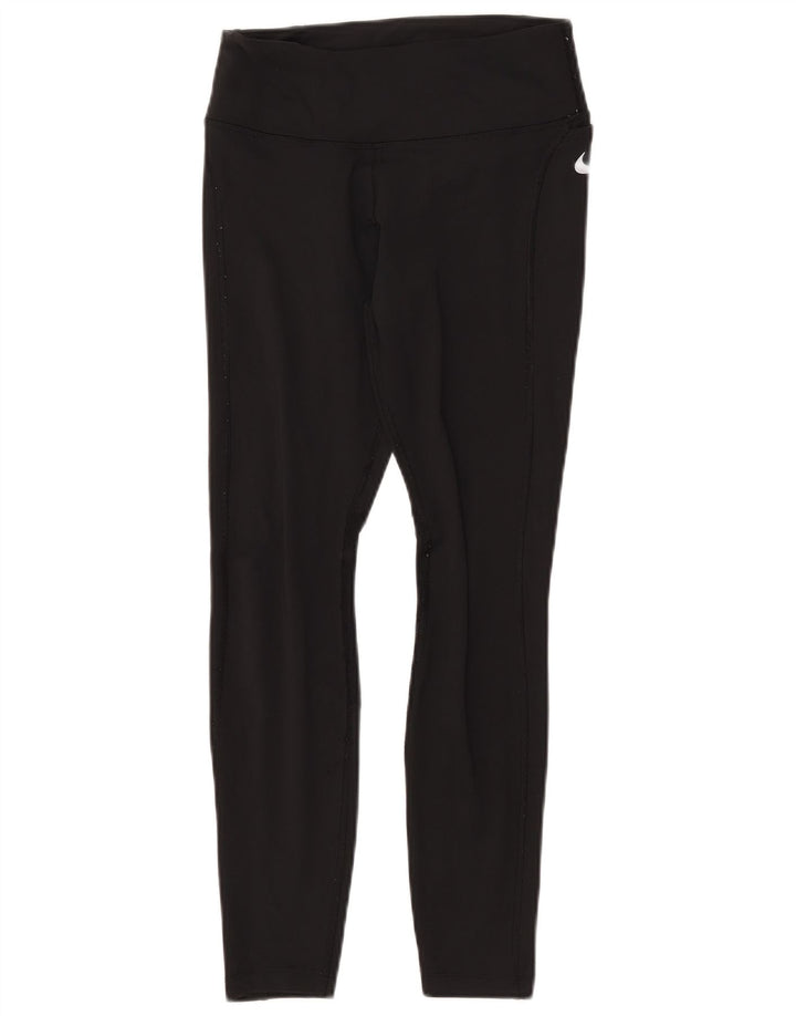 NIKE Damen Dri Fit Leggings UK 10 Small Schwarz Polyester