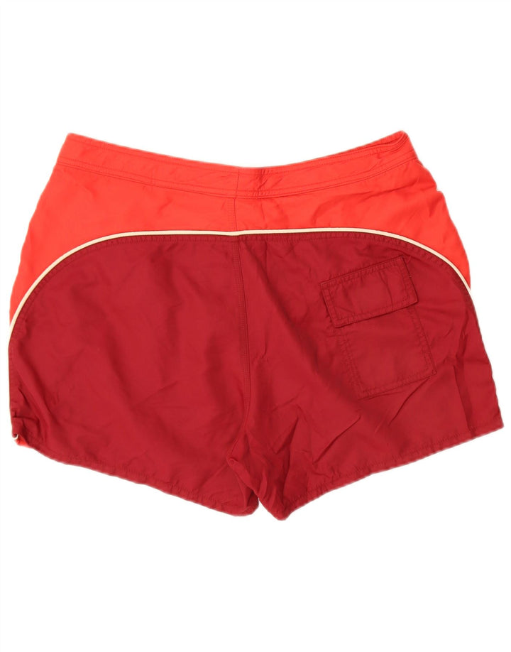 Nike Herren-Badeshorts aus mittelrotem Colourblock-Nylon