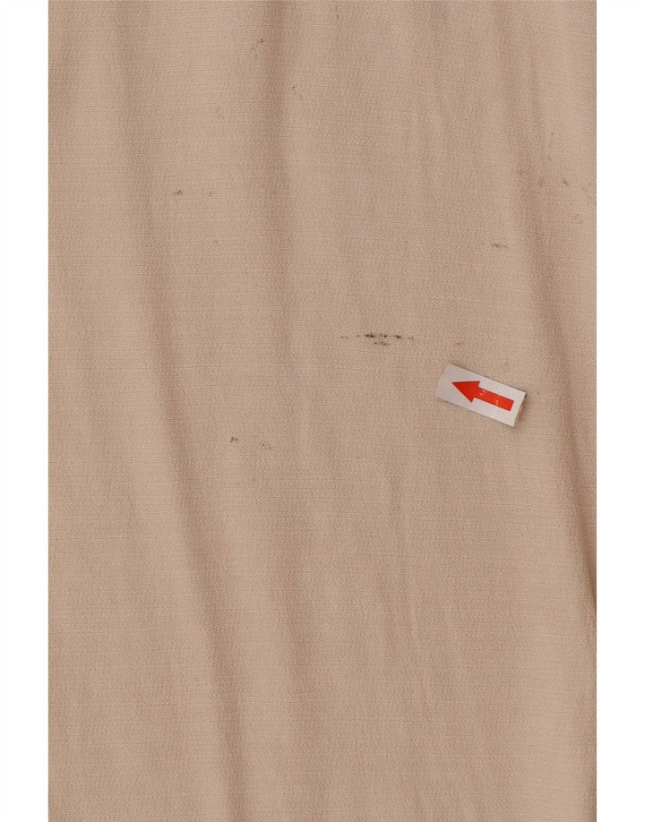 Zara Damen Übergroßes Tunika-Oberteil UK 10 Small Beige Polyester