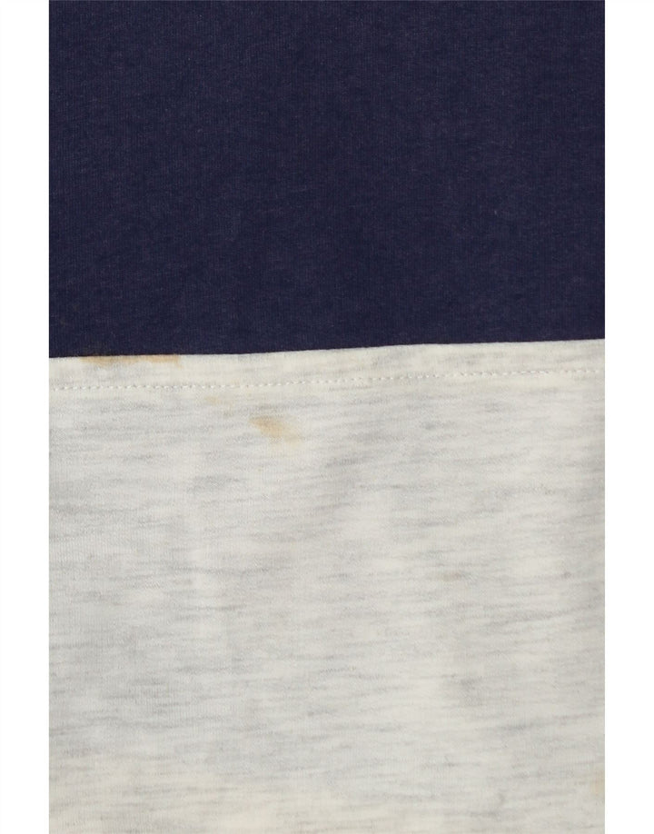 LOTTO Herren-Sweatshirt mit grafischem Reißverschluss, Größe L, Grau, Farbblock