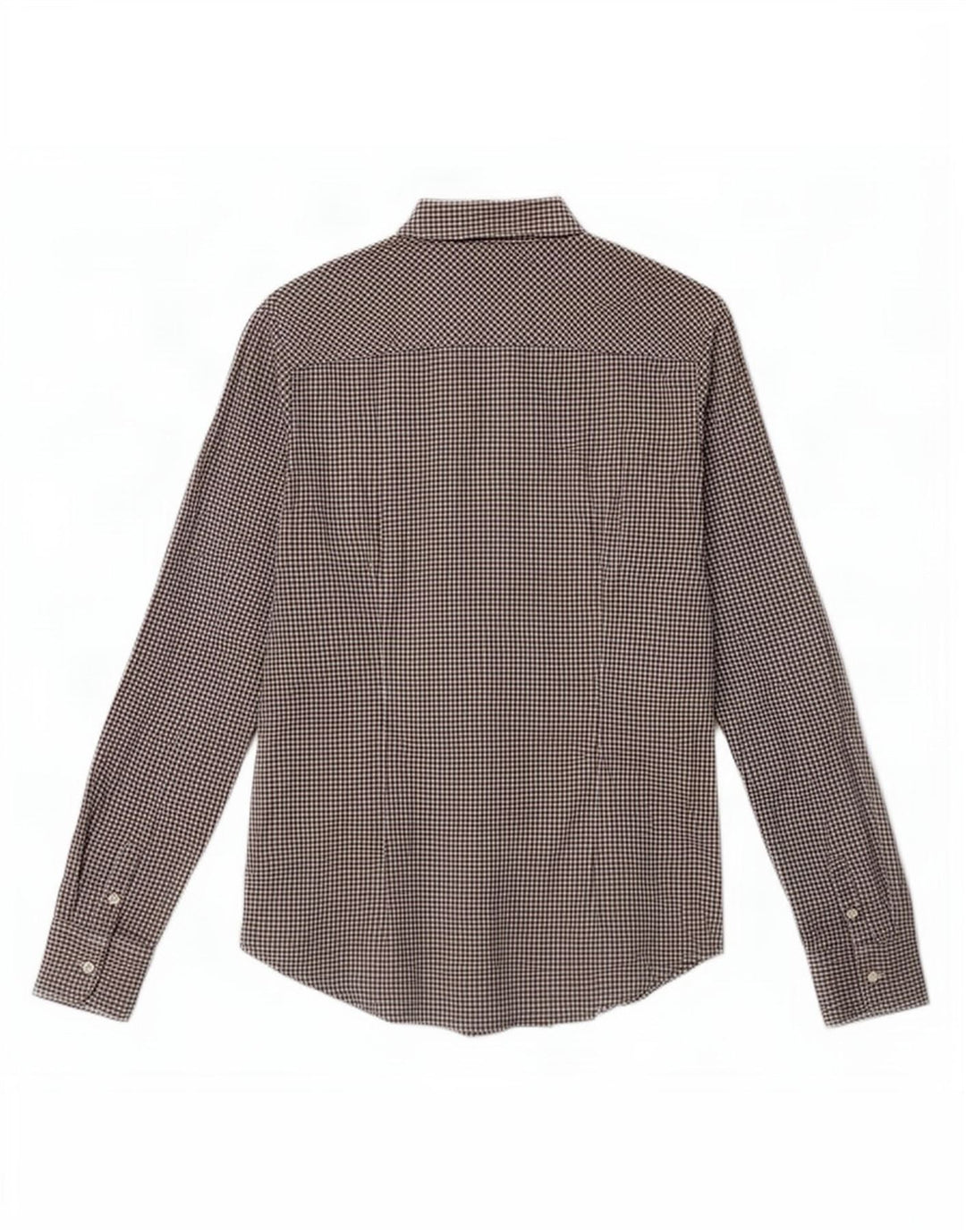 Tommy Hilfiger Damen Stretch-Hemd, US 10, groß, schwarze Gingham-Baumwolle