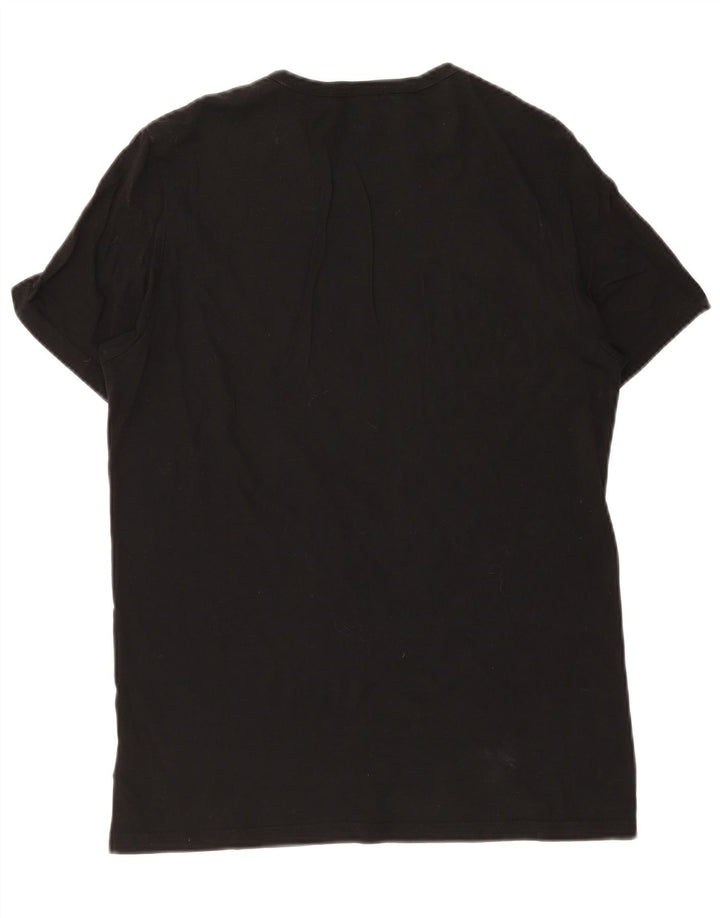 G-Star Herren Grafik-T-Shirt-Oberteil aus mittelschwarzer Baumwolle
