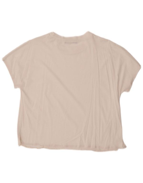 Max Mara Damen Weekend T-Shirt Top UK 16 Large Weiß