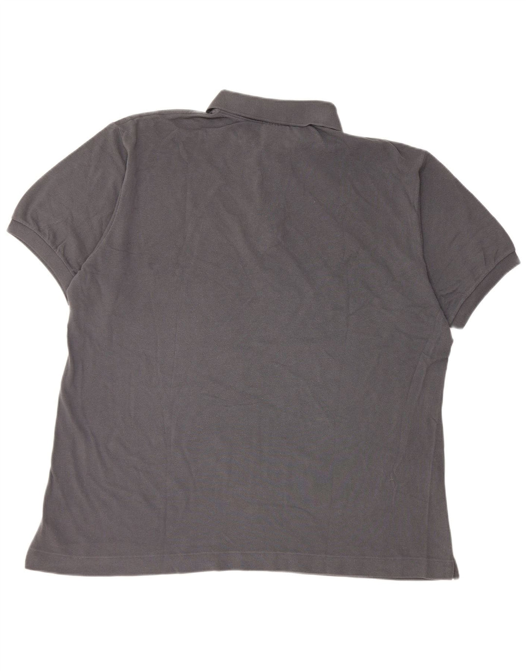Lacoste Herren-Poloshirt, Größe 7 2XL, graue Baumwolle