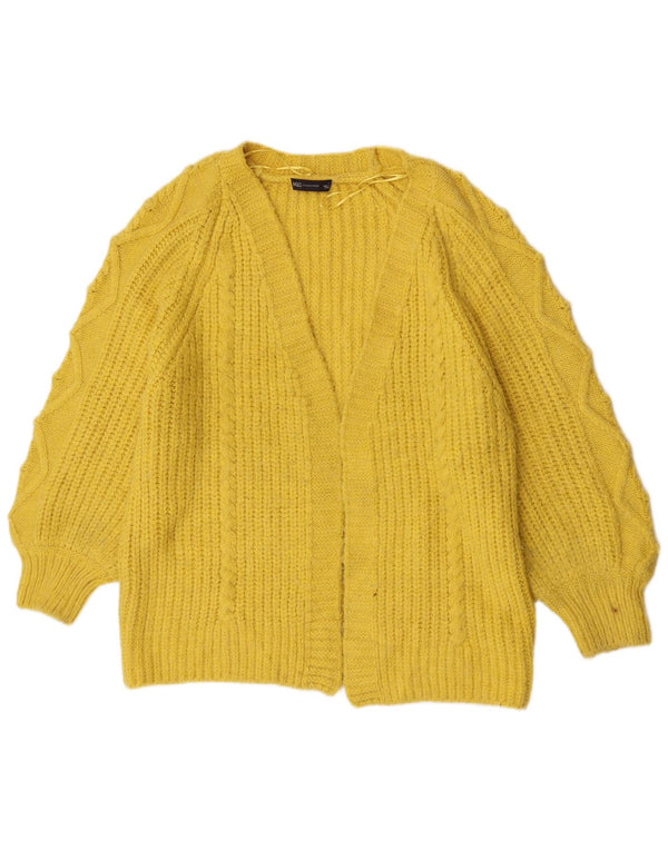 Marks & Spencer Offener Damen-Cardigan-Pullover UK 16 Large Gelb Acryl