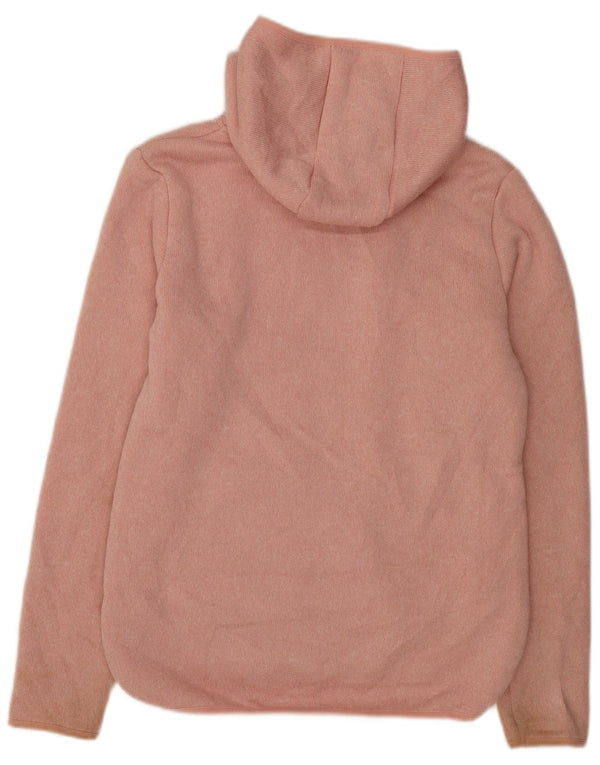 Roxy Womens Sherpa Zip Hoodie Pullover UK 16 Large Pink Polyester