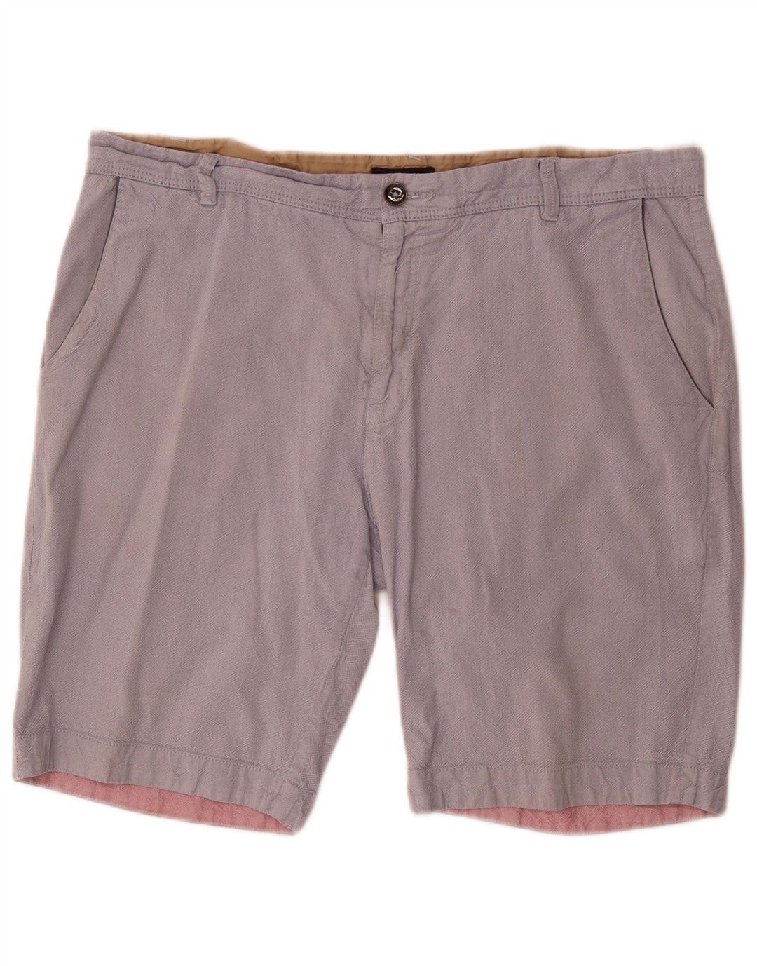 Ted Baker Herren Chinoshorts W38 XL Graue Baumwolle