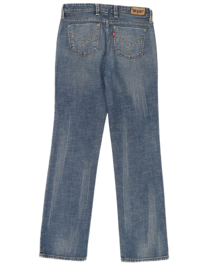 Levi's Damen Straight Jeans W29 L32 Blaue Baumwolle