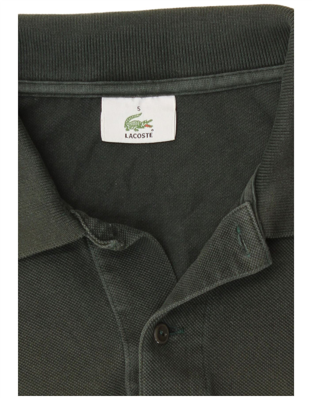 Lacoste Herren Poloshirt US 5 Large Grüne Baumwolle