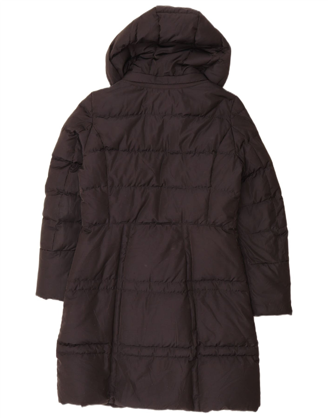 Geox Womens Hooded Wattierter Mantel UK 12 Mittelschwarzes Polyester