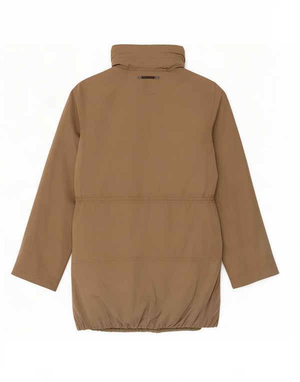 Massimo Dutti Damen-Parka mit Kapuze, UK 12, Mittelbeige