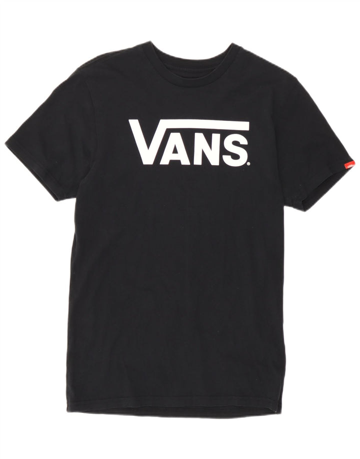 Vans Herren-T-Shirt mit klassischer Grafik, Größe S, Schwarz, Baumwolle