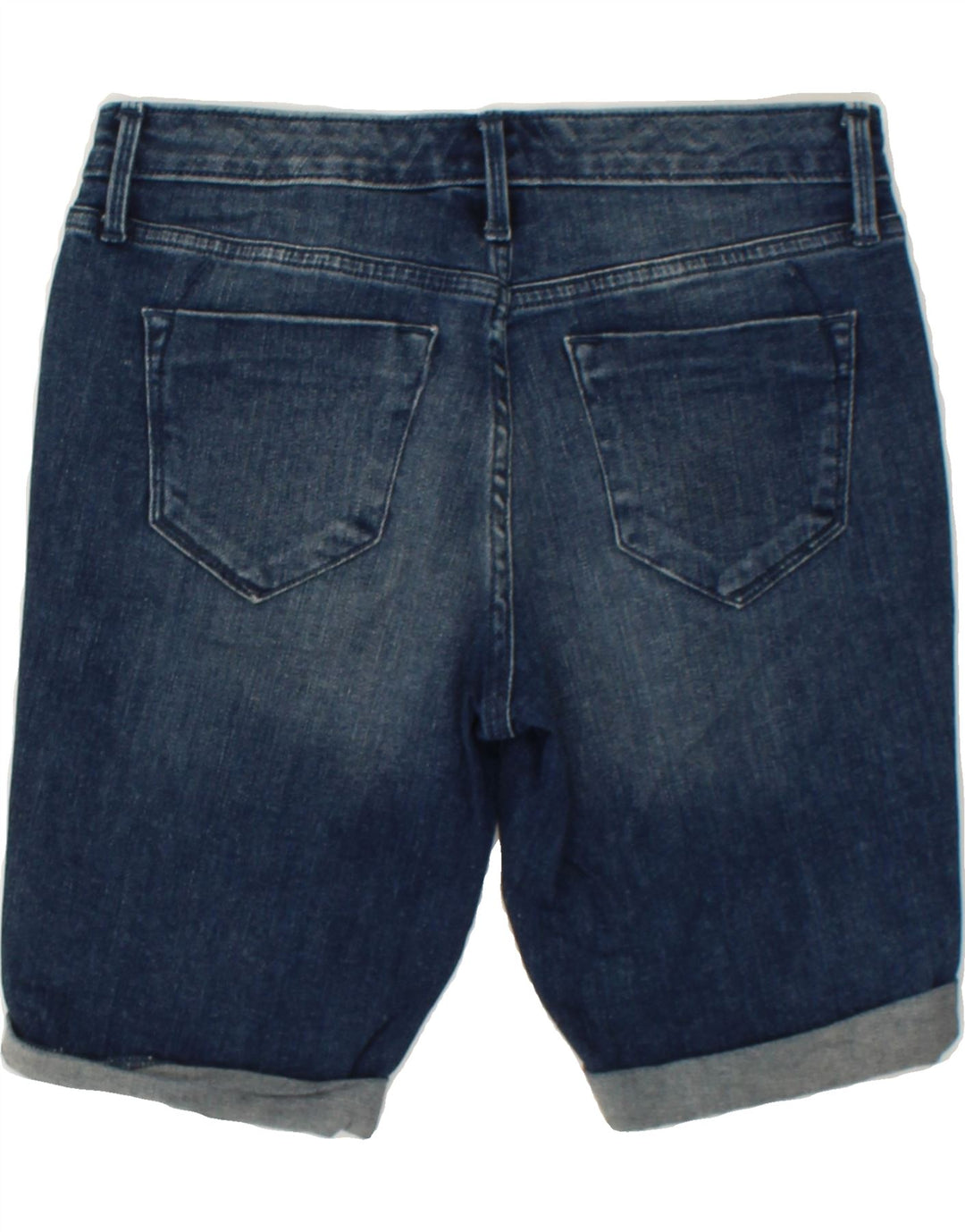 MOSSIMO Womens Mid Rise Bermuda Denim Shorts W25 XS Blue Cotton Vintage Mossimo and Second-Hand Mossimo from Messina Hembry 