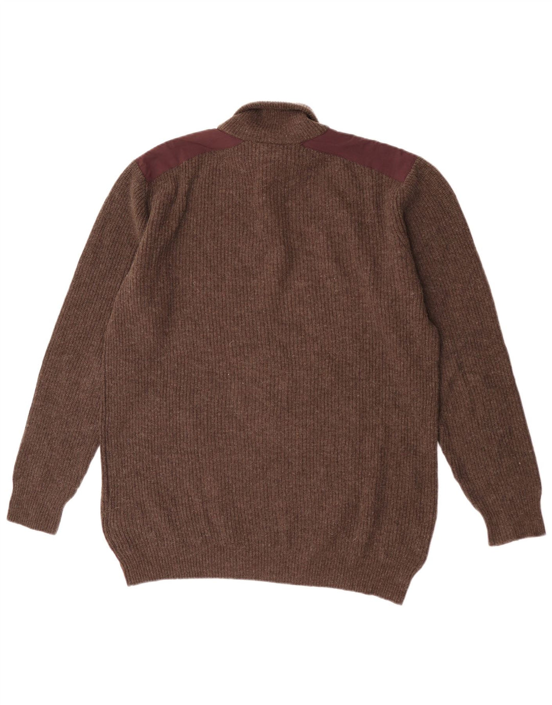 Kappa Herren-Pullover mit Knopfkragen, 2XL, braun, Colourblock-Wolle