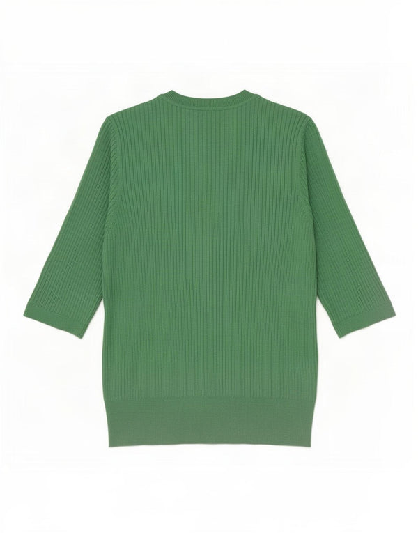 Marks & Spencer Damen Bluse Top UK 14 Mittelgrüne Viskose