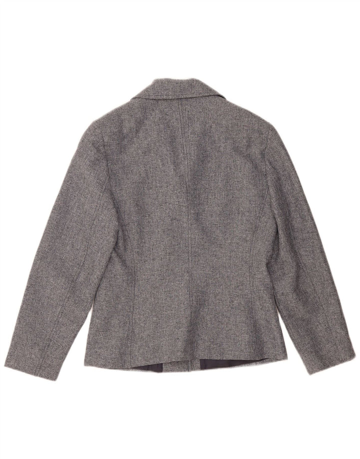 Max & Co. Damen-Blazerjacke mit 4 Knöpfen, Gr. 10, Größe S, Grau, Polyester