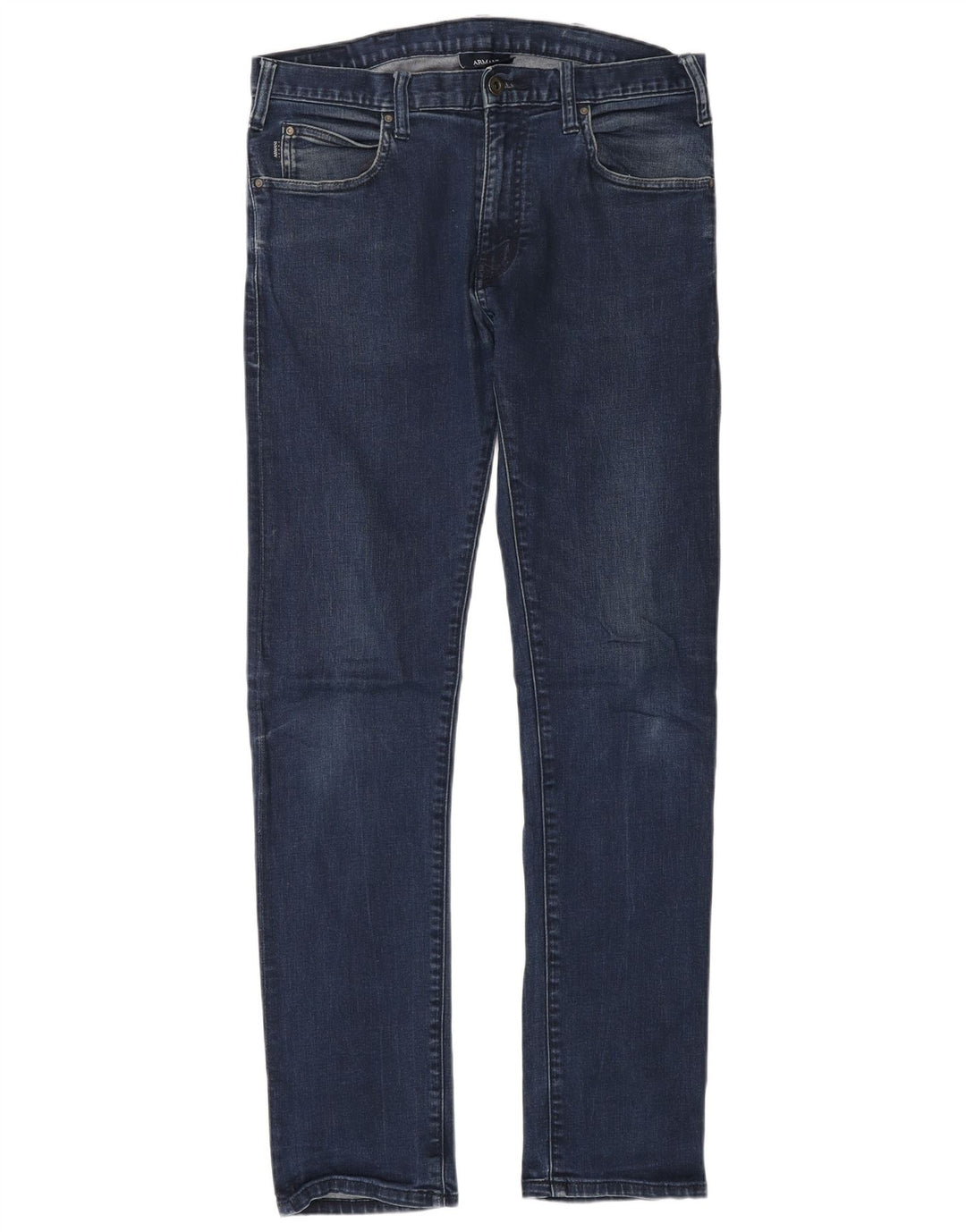 ARMANI Herren Slim Jeans W30 L32 Blaue Baumwolle