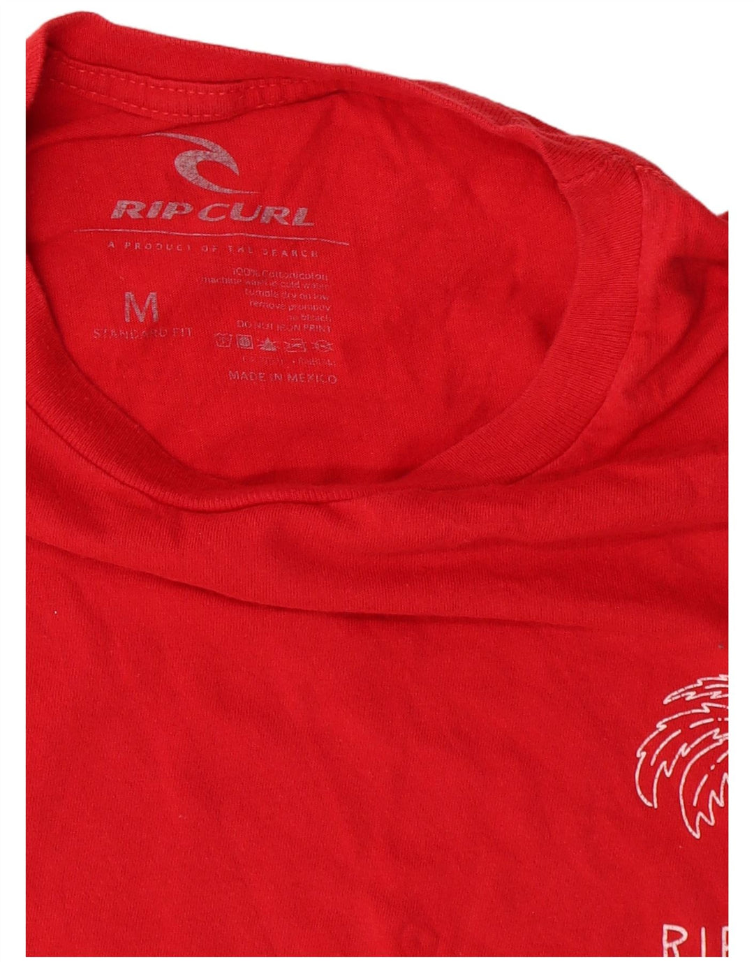 Rip Curl Herren T-Shirt Top Mittelrote Baumwolle