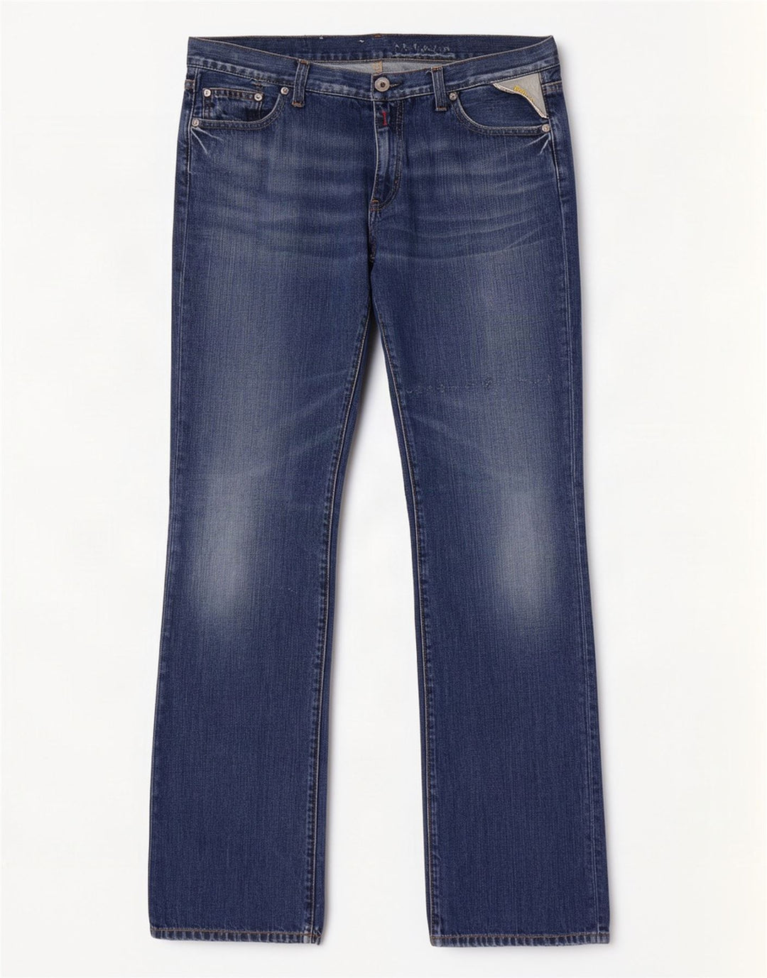 Replay Damen Straight Jeans W32 L34 Blaue Baumwolle
