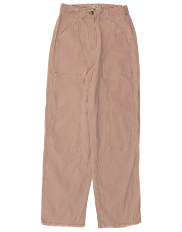 Marks & Spencer Damen Regular Chinohose UK 8 Small W26 L30 Pink