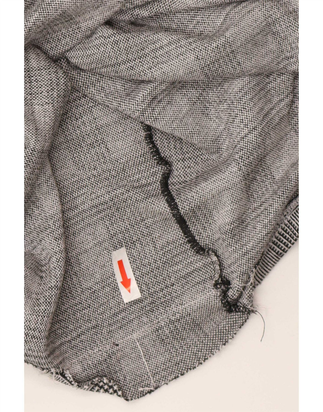 Zara Damen Langarm-Blusenoberteil UK 12 Medium Grey Check Classic