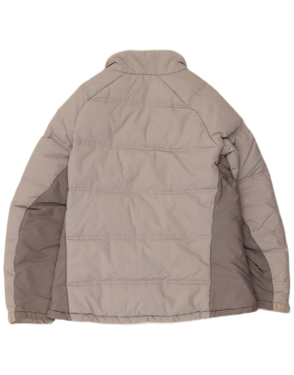 Helly Hansen Damen Wattierte Jacke UK 16 Large Graues Colourblock-Nylon