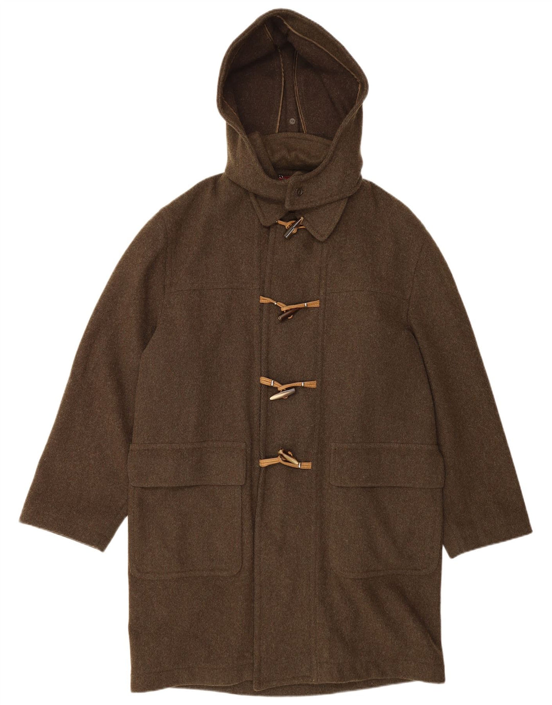 Fjord Herren Dufflecoat mit Kapuze IT 52 XL Khaki