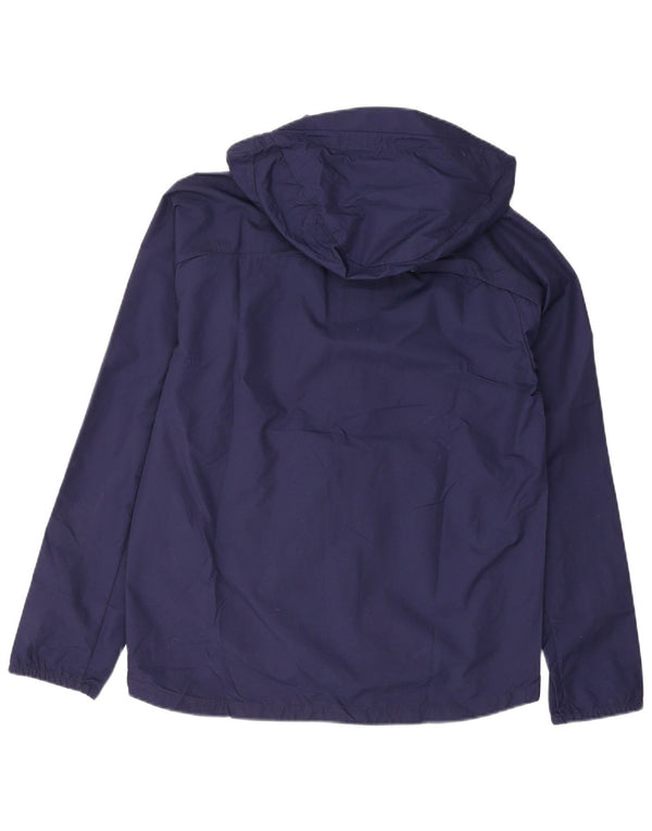 Puma Jungen-Regenjacke mit Kapuze, 15–16 Jahre, marineblaues Nylon