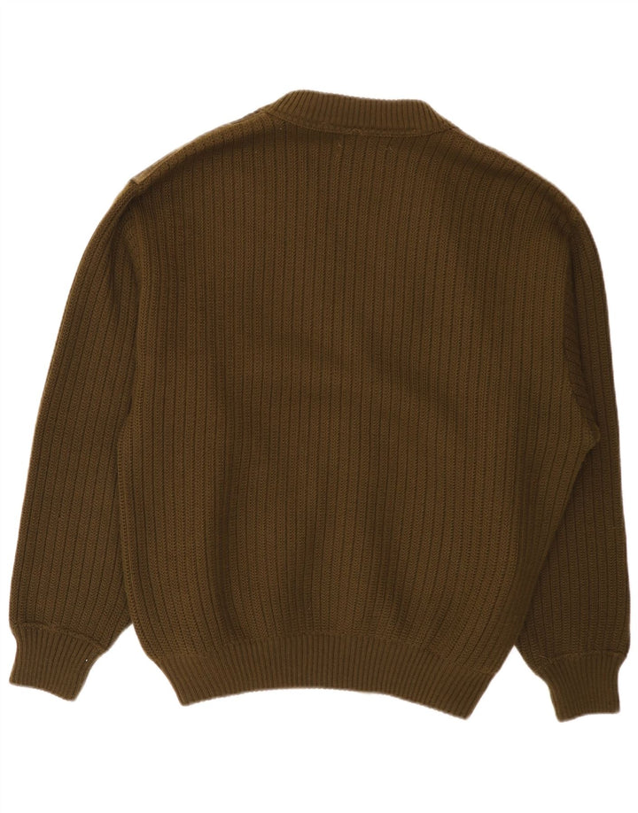 Malagrida Herren-Strickjacke aus Wildleder, XL, Grün