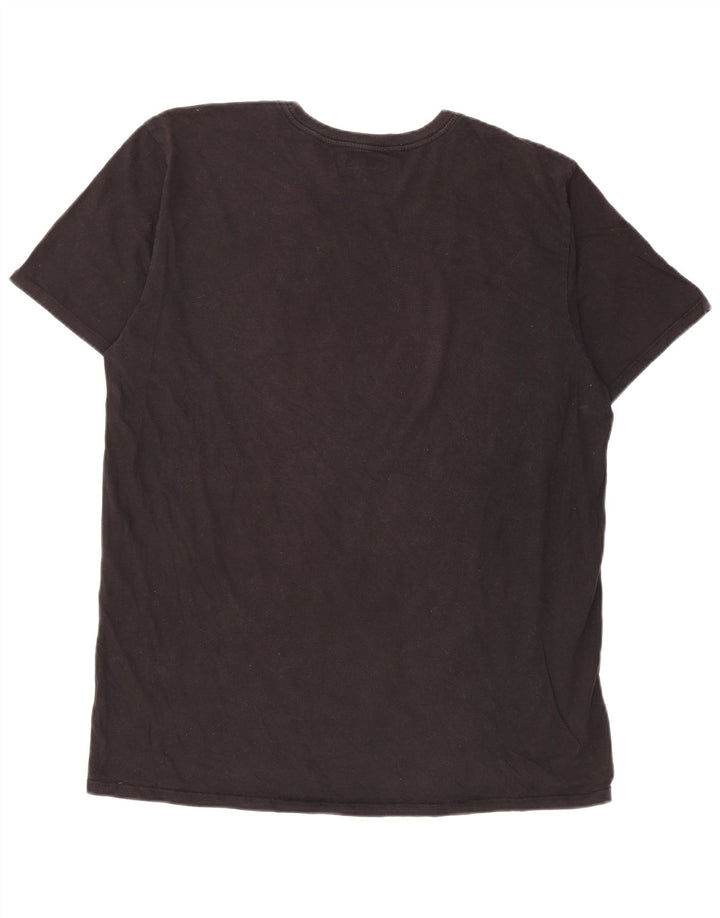 Harley Herren-T-Shirt mit Grafik, groß, aus schwarzer Baumwolle