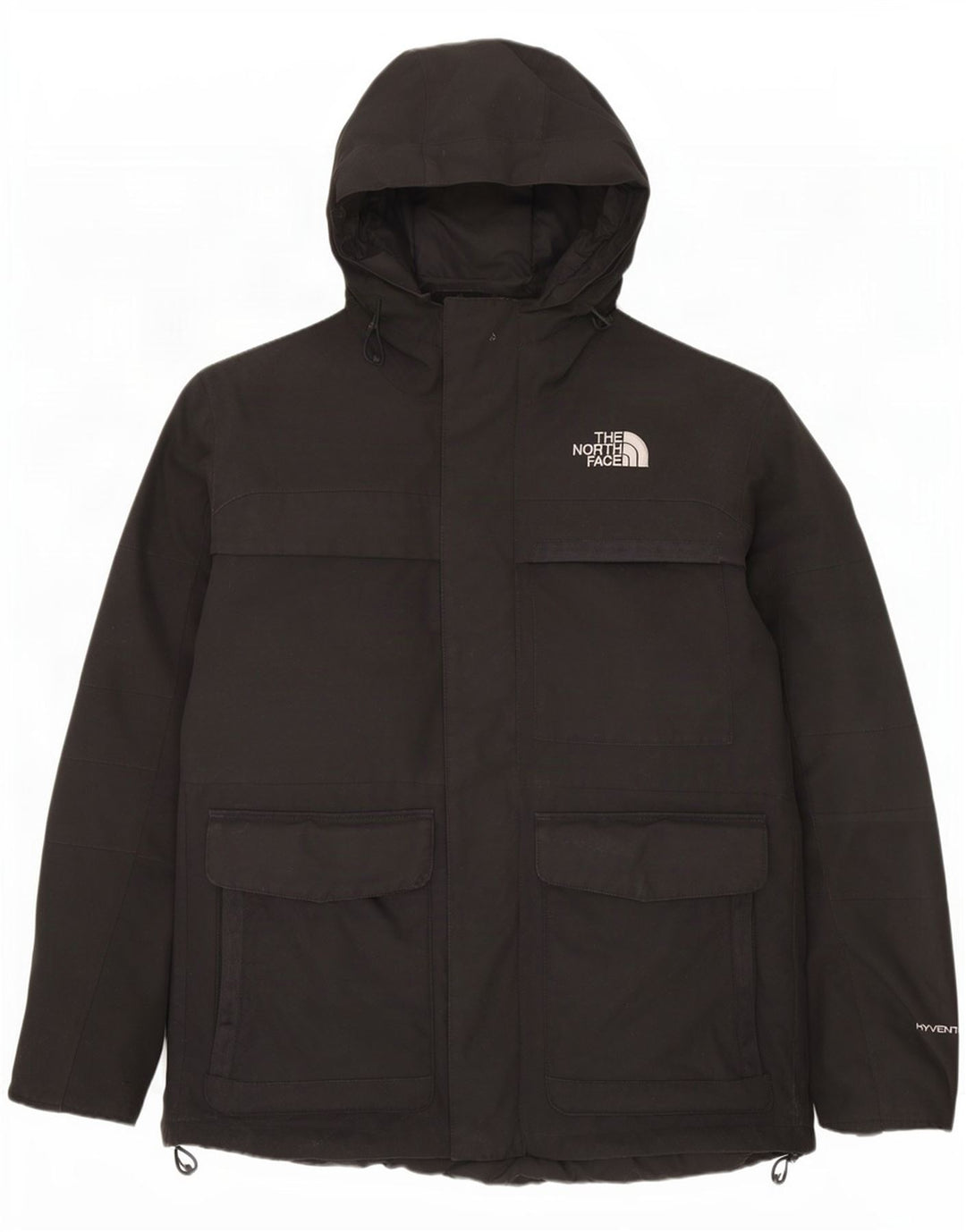 The North Face Herren-Parka mit Kapuze, UK 40, Größe L, Schwarz, Polyester