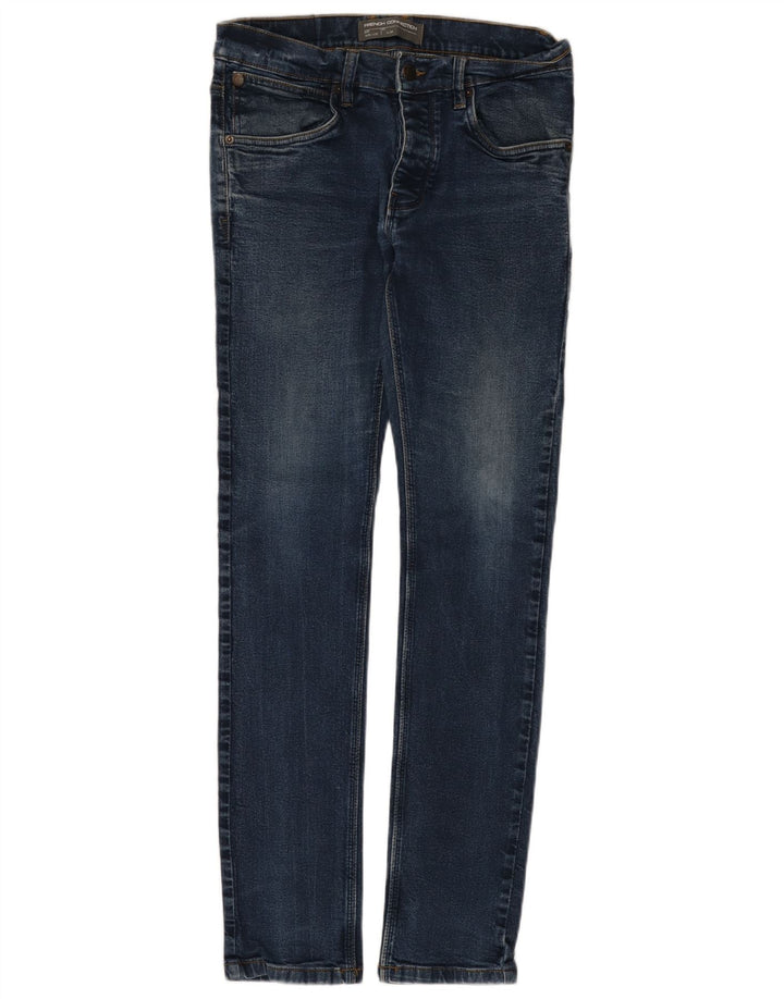 French Connection Slim-Jeans für Herren, W32, L32, blaue Baumwolle