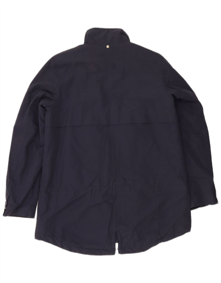 Mango Damen Parka Jacke UK 10 Small Marineblau