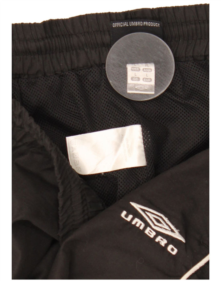 Umbro Herren-Trainingshose, Jogginghose, Größe L, Schwarz, Polyester