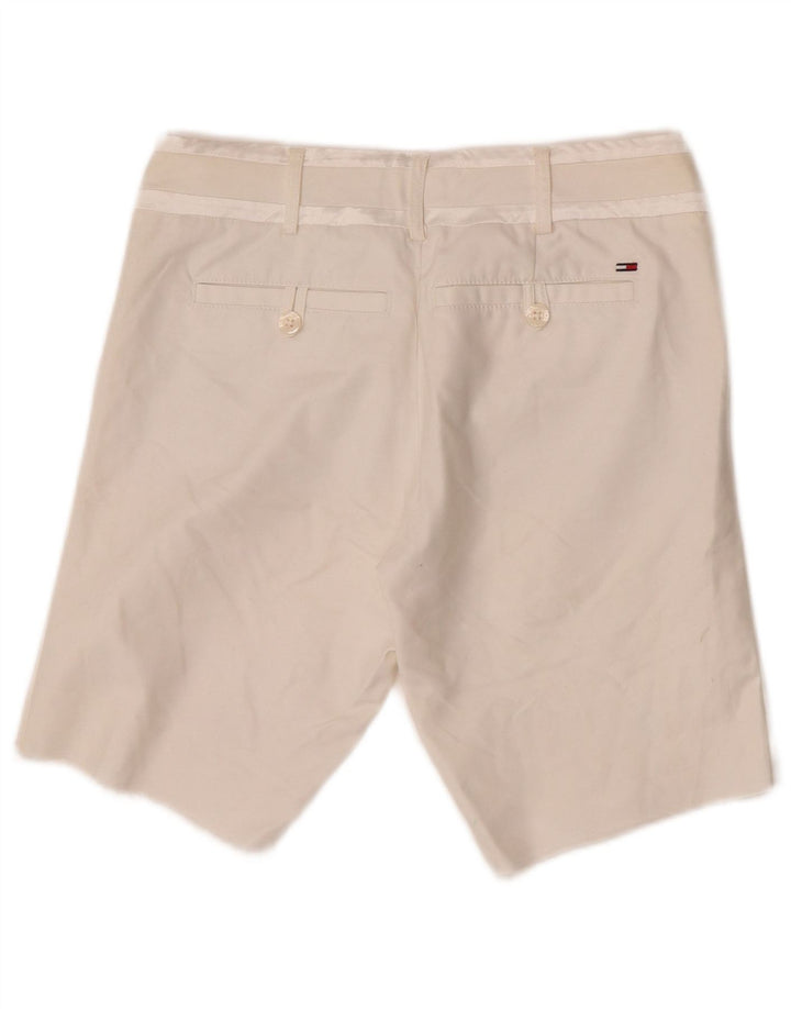 Tommy Hilfiger Damen Chinoshorts W30 mittelweiße Baumwolle