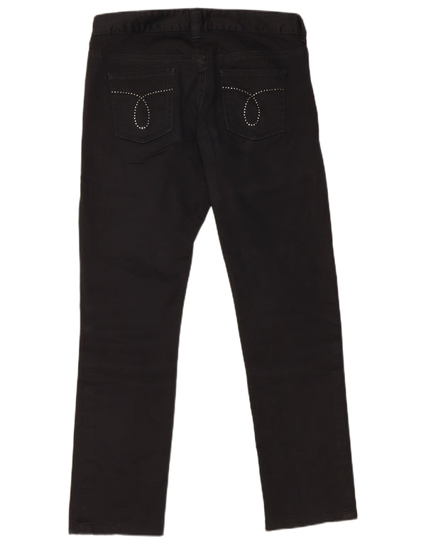 Calvin Klein Damen Gerade Freizeithose W30 L28 Schwarz