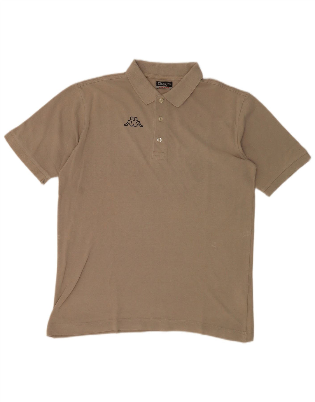 KAPPA Herren-Poloshirt, groß, graue Baumwolle
