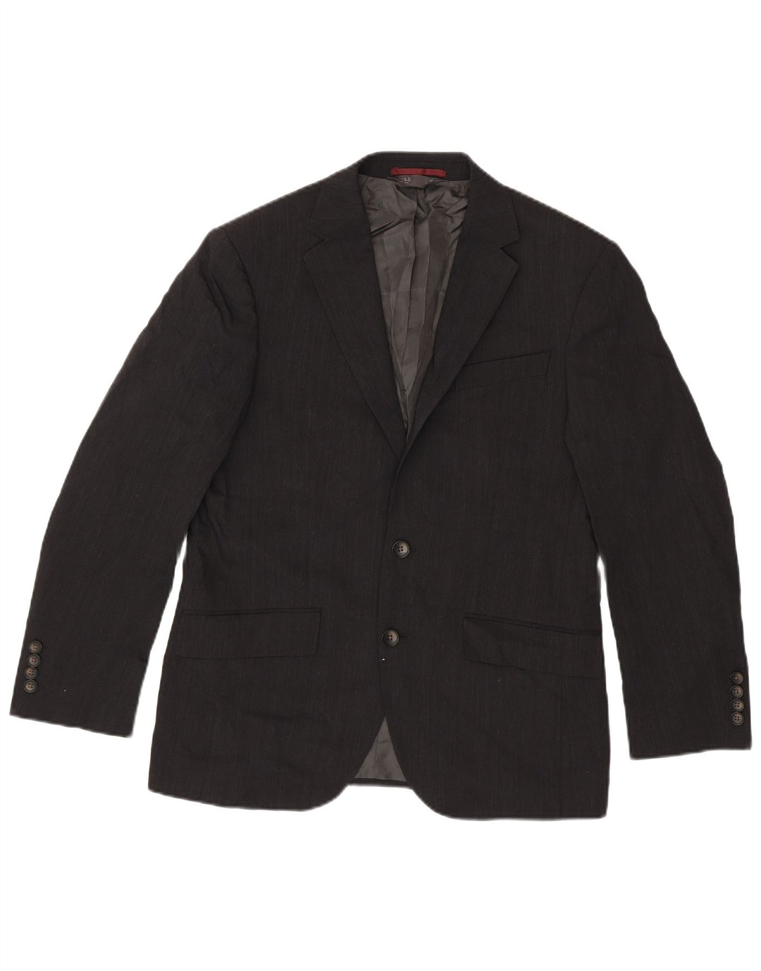 Marks & Spencer Herren-Blazer mit 2 Knöpfen, UK 38, mittelgraue Wolle