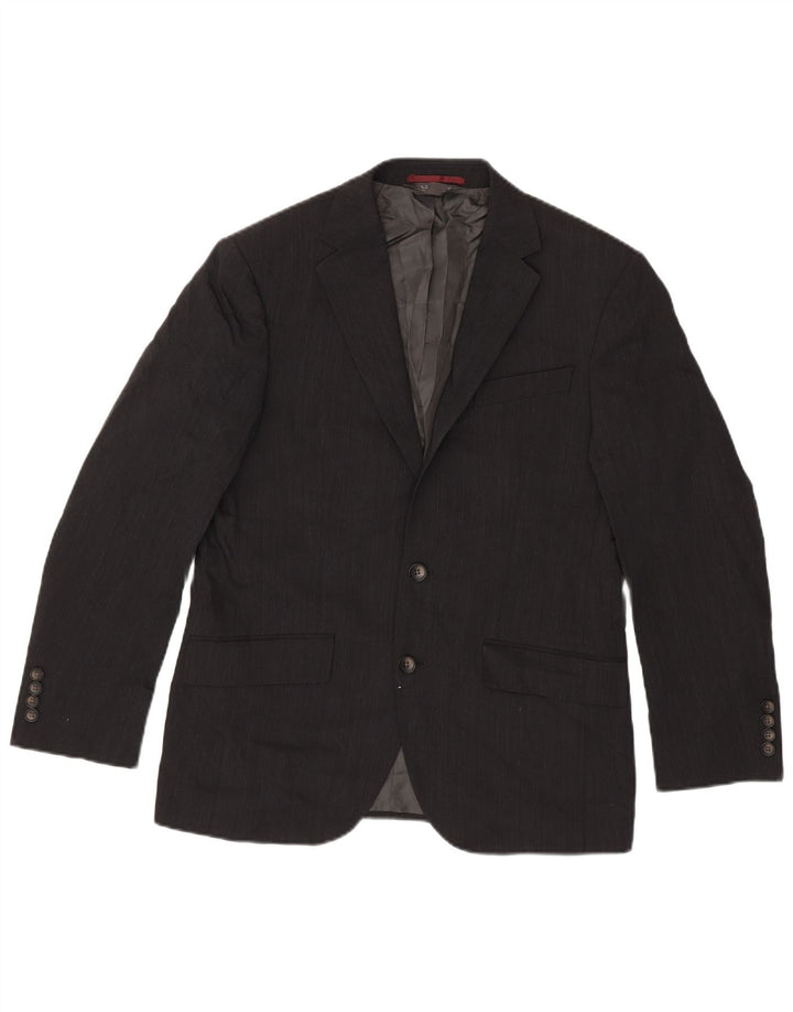 Marks & Spencer Herren-Blazer mit 2 Knöpfen, UK 38, mittelgraue Wolle