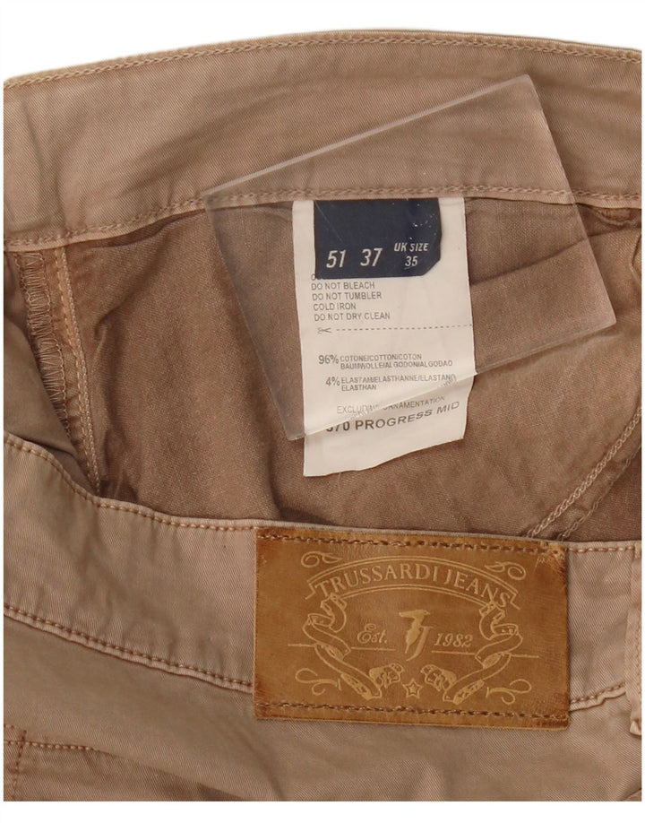 TRUSSARDI Gerade Freizeithose für Herren, W35, L30, Beige, Baumwolle