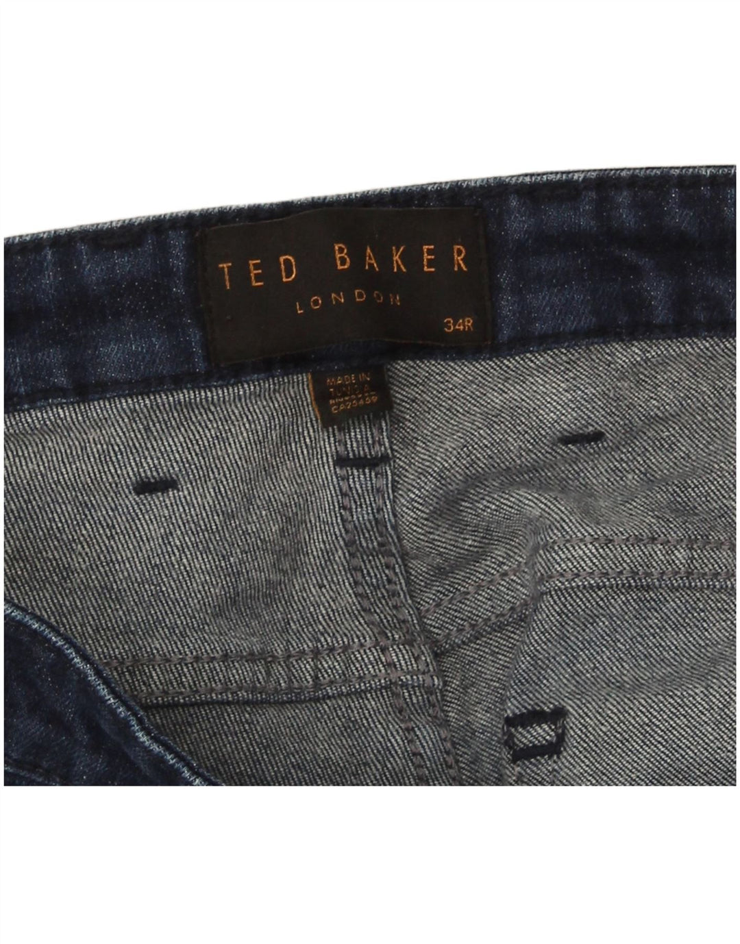 Ted Baker Herren Regular Slim Jeans W34 L32 Blau
