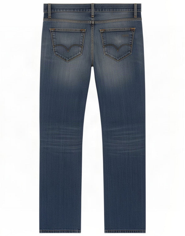 Levi's Mens 504 Straight Jeans W31 L34 Blue Cotton