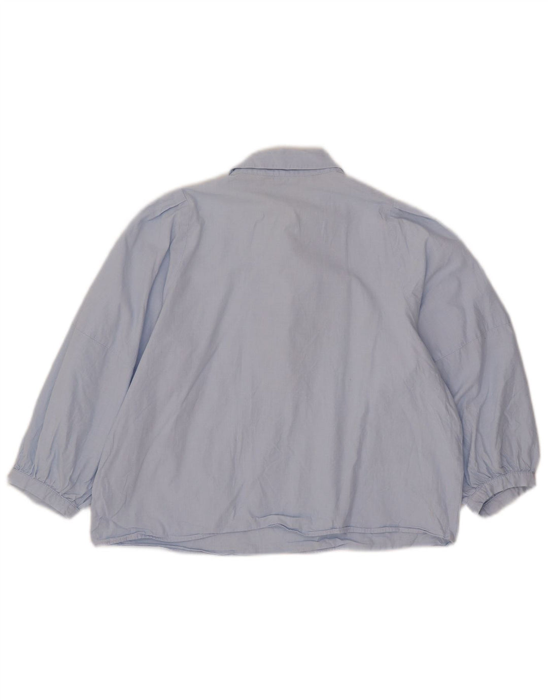 Zara Damen-Blusenoberteil mit 3/4-Ärmeln, UK-Gr. 14, Mittelblau