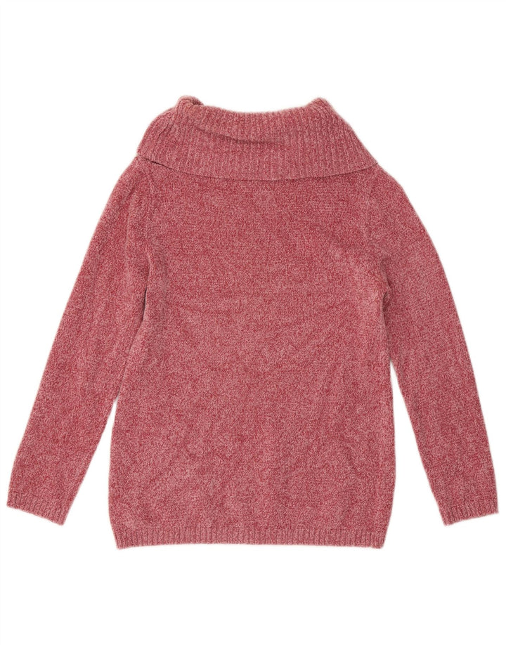 Marks & Spencer Rollkragenpullover für Damen, UK 10, Größe S, rosa Viskose