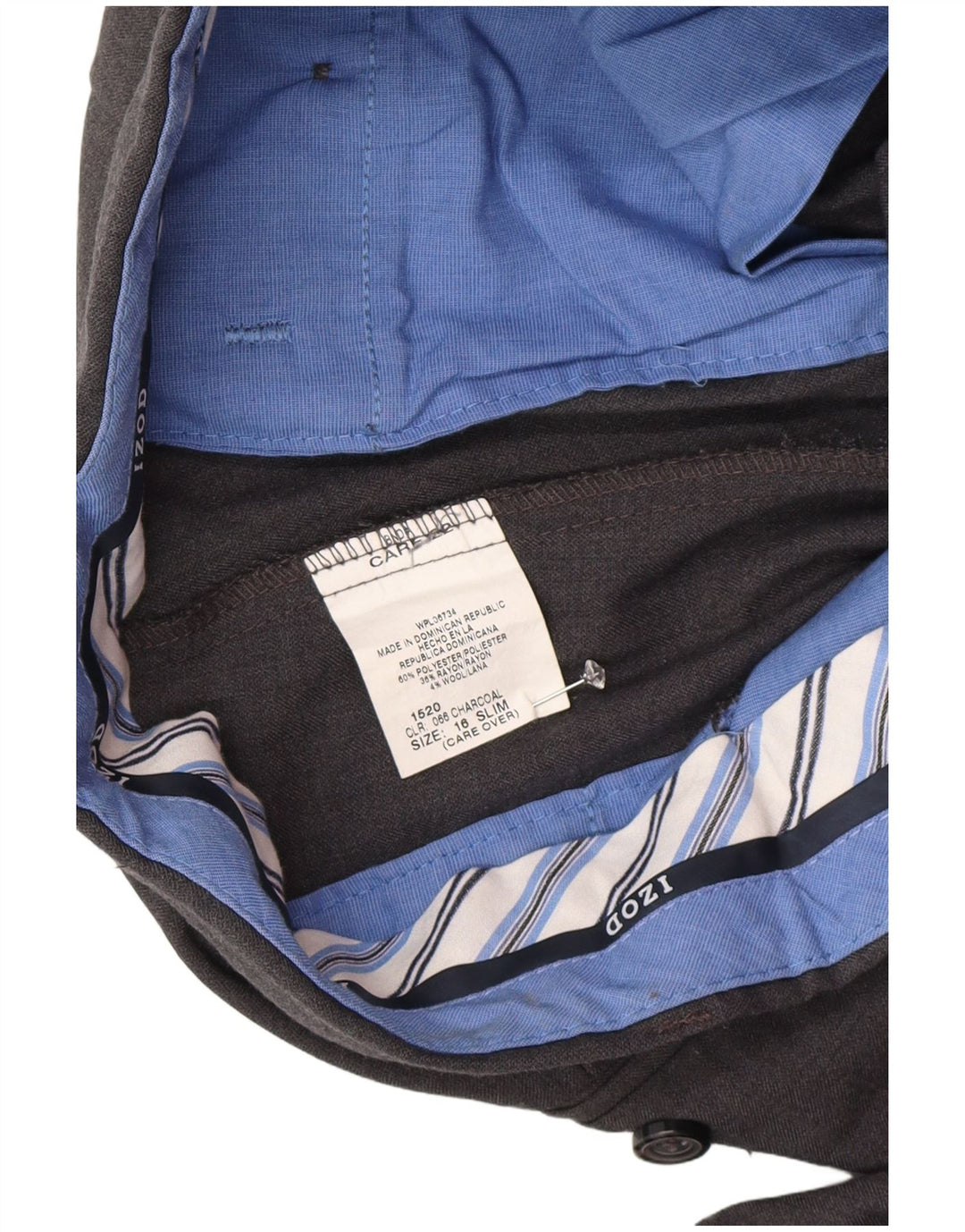 Izod Slim-Anzughose für Jungen, 15–16 Jahre, W26, L29, grau, Polyester