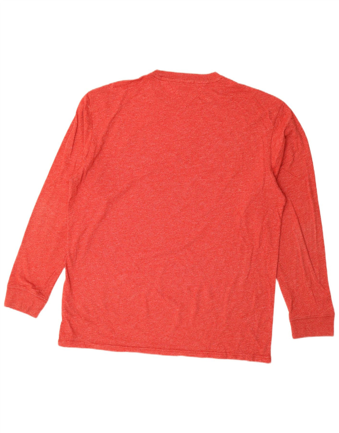 Tommy Hilfiger Herren Regular Fit Graphic Top Langarm 2XL Rot meliert