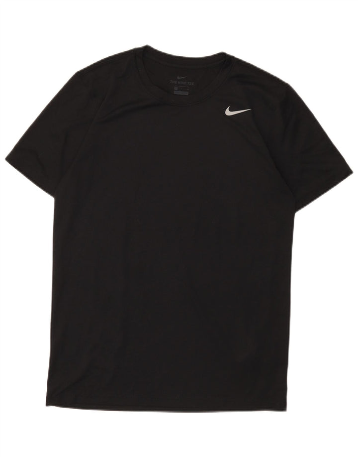 Nike Herren Dri Fit T-Shirt Top Small Schwarz Polyester