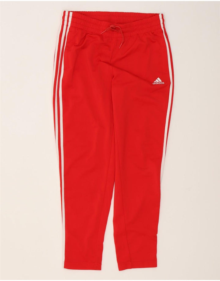 Adidas Damen Trainingshose UK 12/14 Mittelrotes Polyester