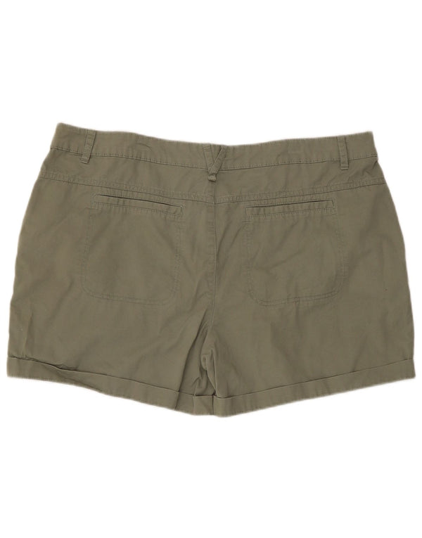 Mountain Warehouse Damen-Cargoshorts W38 XL Khaki Baumwolle